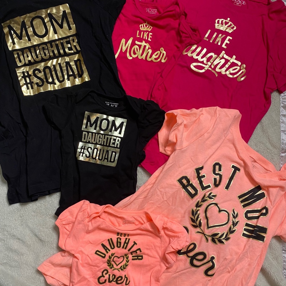 Watching mom daughter shirts